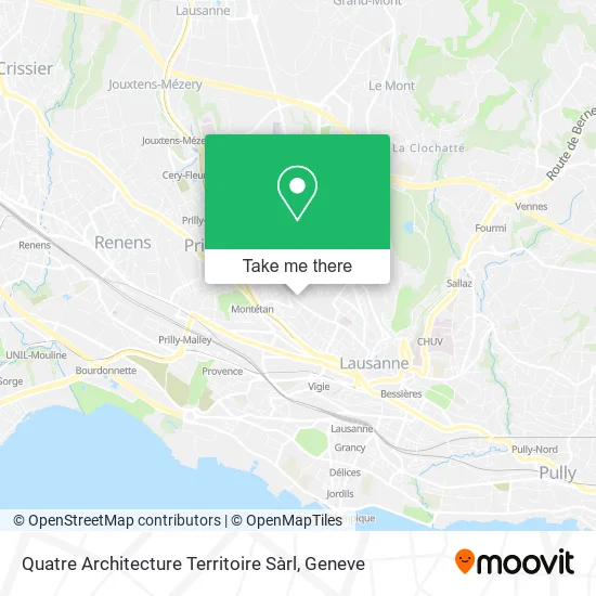 Quatre Architecture Territoire Sàrl map