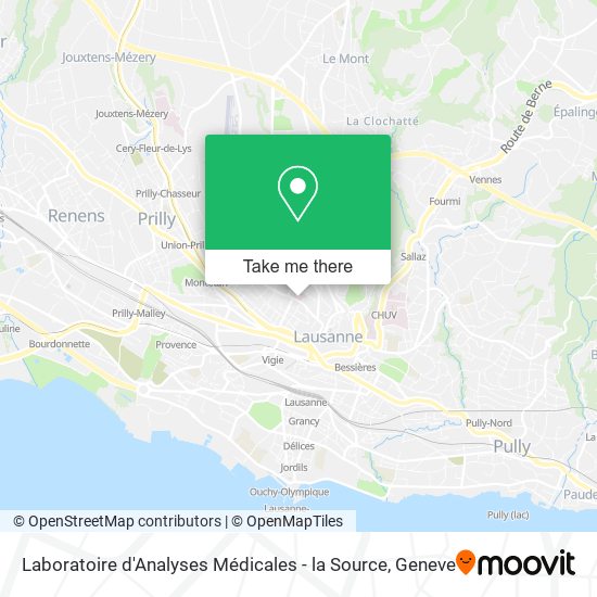 Laboratoire d'Analyses Médicales - la Source map