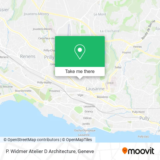 P. Widmer Atelier D Architecture map