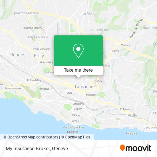 My Insurance Broker map