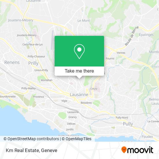 Km Real Estate map