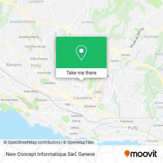 New Concept Informatique Sàrl map