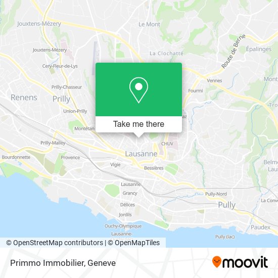 Primmo Immobilier map