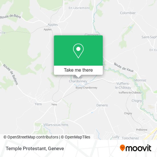 Temple Protestant map