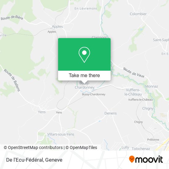 De l'Ecu-Fédéral map