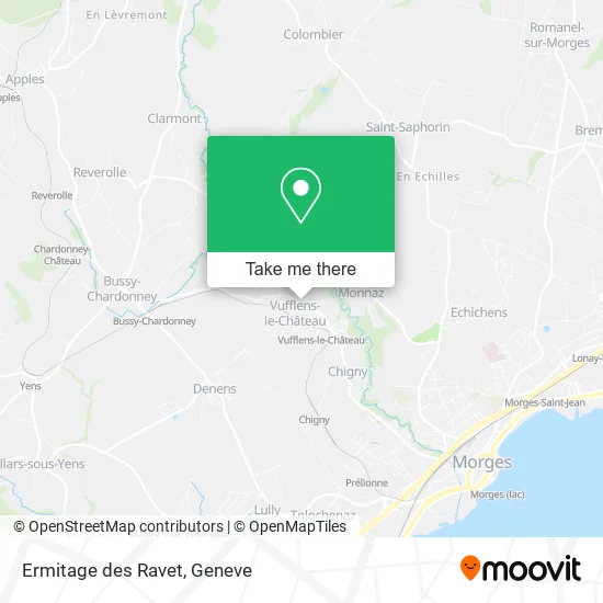 Ermitage des Ravet map