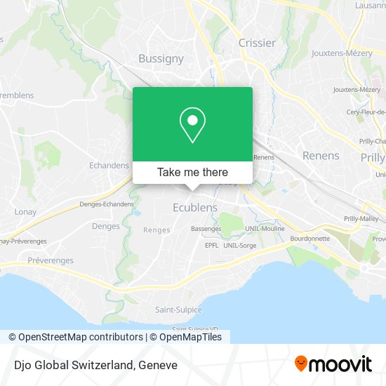 Djo Global Switzerland map