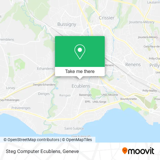 Steg Computer Ecublens map