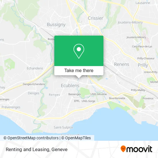 Renting and Leasing map