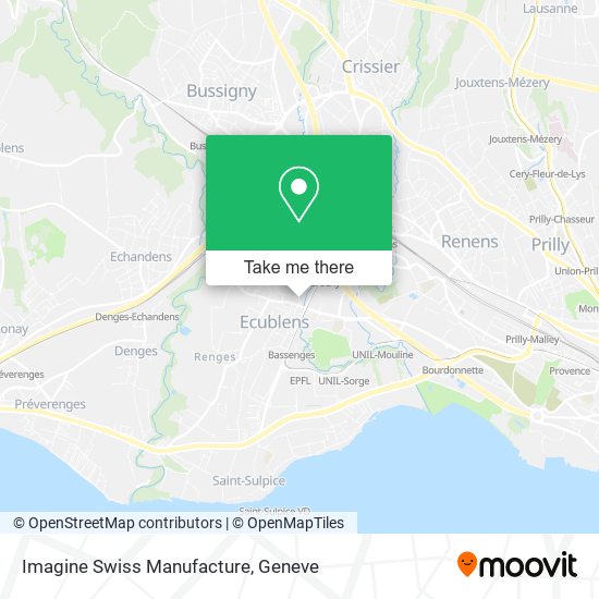 Imagine Swiss Manufacture map