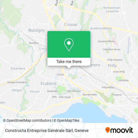 Constructa Entreprise Générale Sàrl map