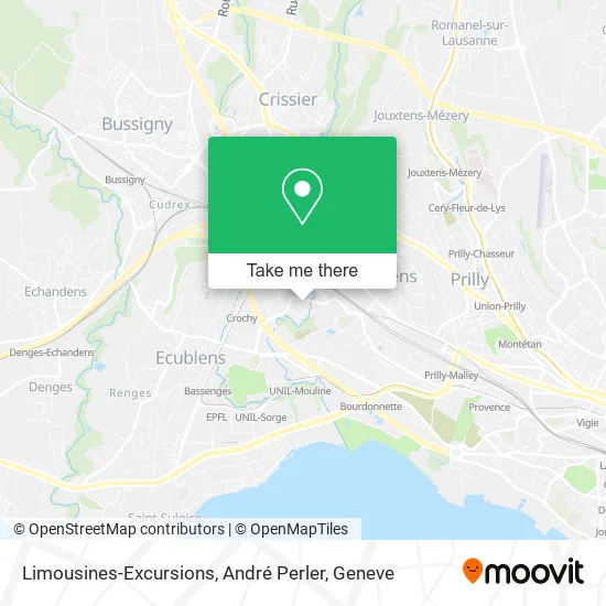 Limousines-Excursions, André Perler map