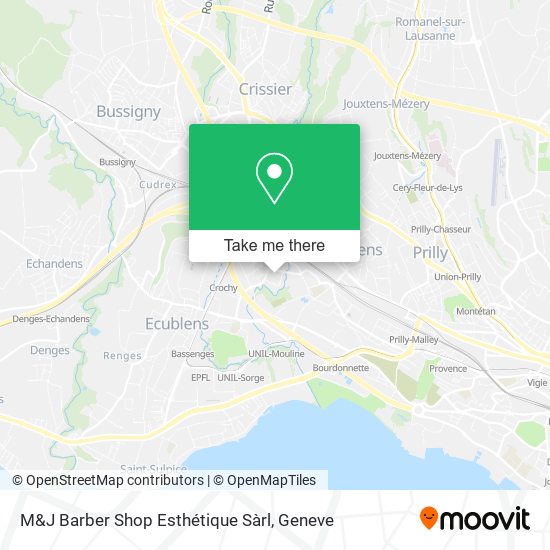 M&J Barber Shop Esthétique Sàrl map