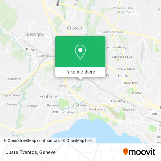 Juste Eventos map