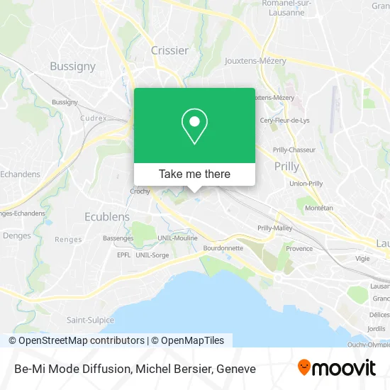 Be-Mi Mode Diffusion, Michel Bersier map