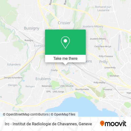 Irc - Institut de Radiologie de Chavannes map