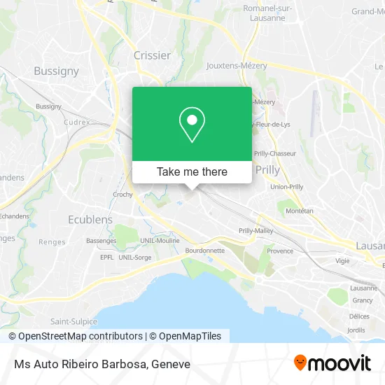 Ms Auto Ribeiro Barbosa map