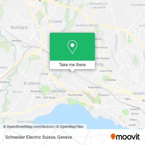 Schneider Electric Suisse map