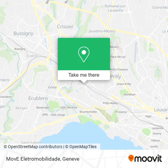 MovE Eletromobilidade map