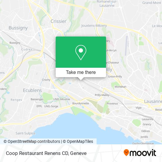 Coop Restaurant Renens CD map