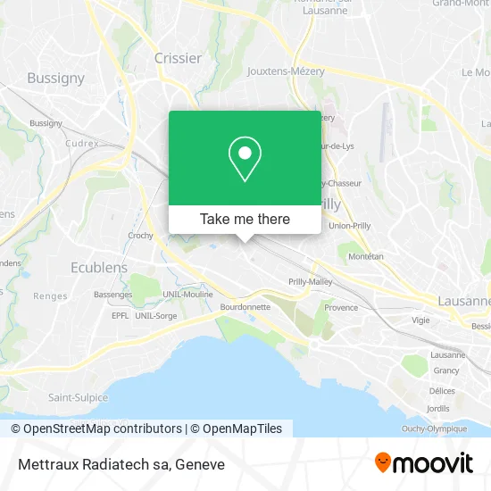 Mettraux Radiatech sa map