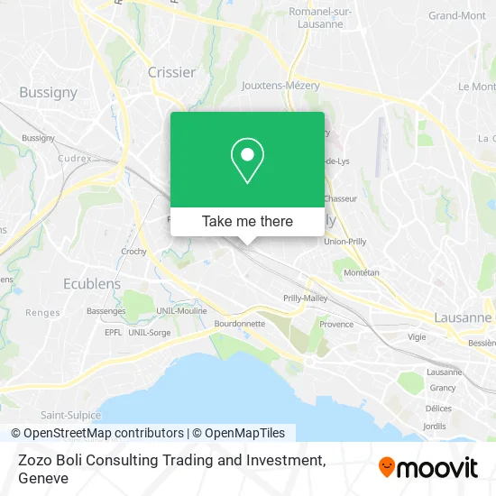 Zozo Boli Consulting Trading and Investment map