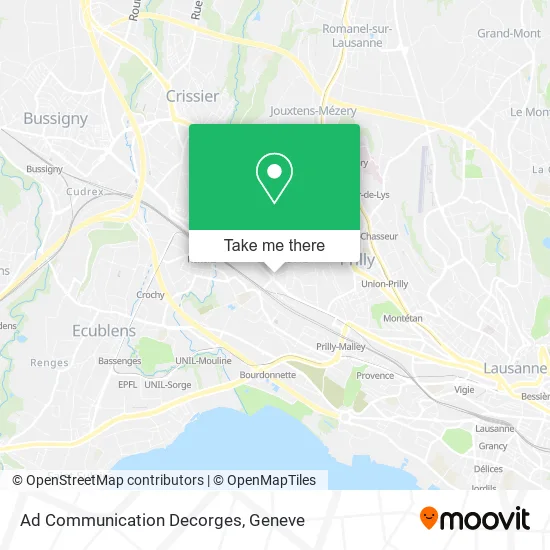 Ad Communication Decorges map