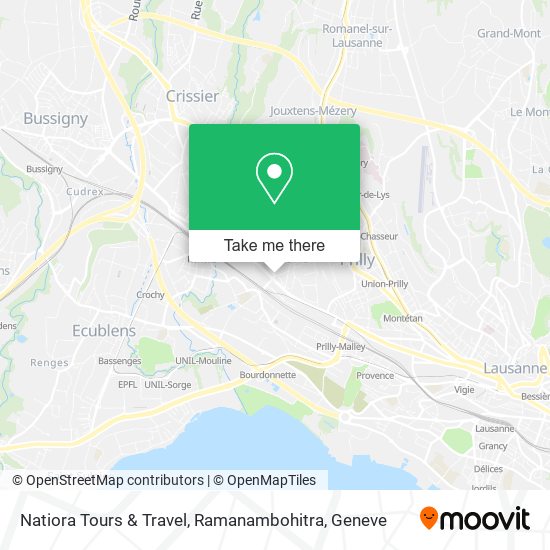 Natiora Tours & Travel, Ramanambohitra map