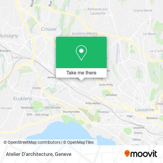 Atelier D'architecture map