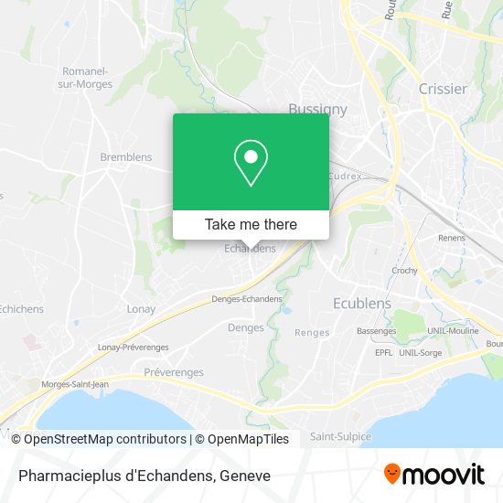 Pharmacieplus d'Echandens map