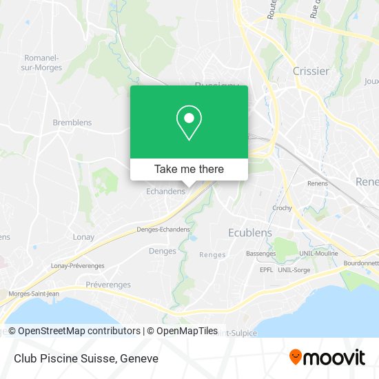 Club Piscine Suisse map