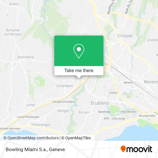 Bowling Miami S.a. map