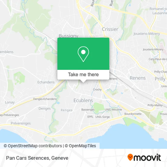 Pan Cars Serences map