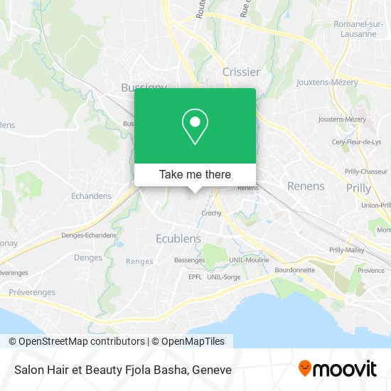 Salon Hair et Beauty Fjola Basha map