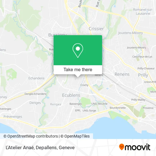 L'Atelier Anaé, Depallens map