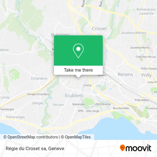 Régie du Croset sa map