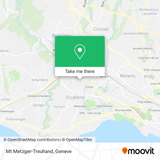 Mt Metzger-Treuhand map