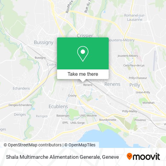 Shala Multimarche Alimentation Generale map