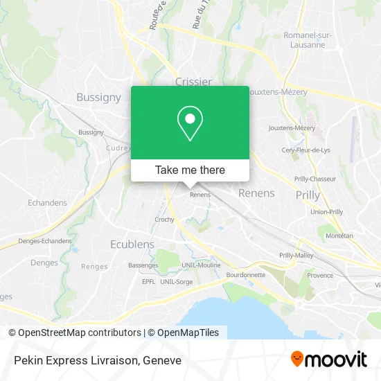 Pekin Express Livraison map