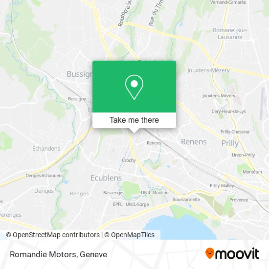 Romandie Motors map