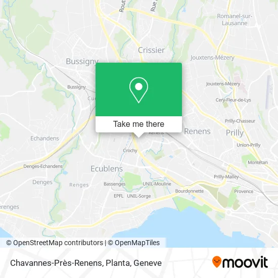 Chavannes-Près-Renens, Planta map