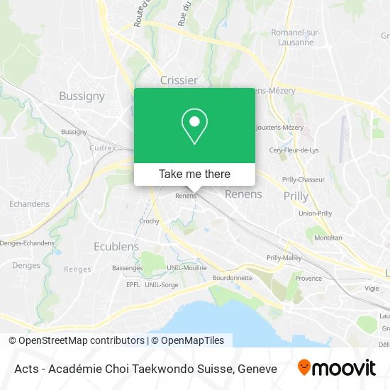 Acts - Académie Choi Taekwondo Suisse map