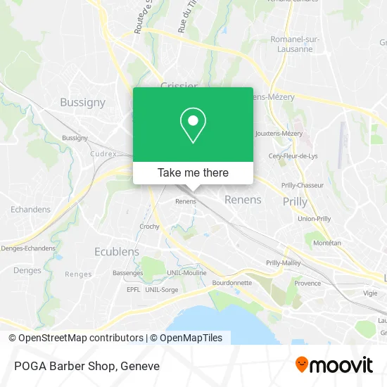 POGA Barber Shop map