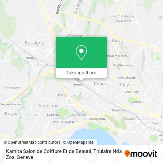 Kamita Salon de Coiffure Et de Beauté, Titulaire Nda Zoa map