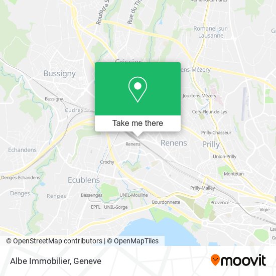 Albe Immobilier map