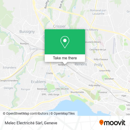 Melec Electricité Sàrl map