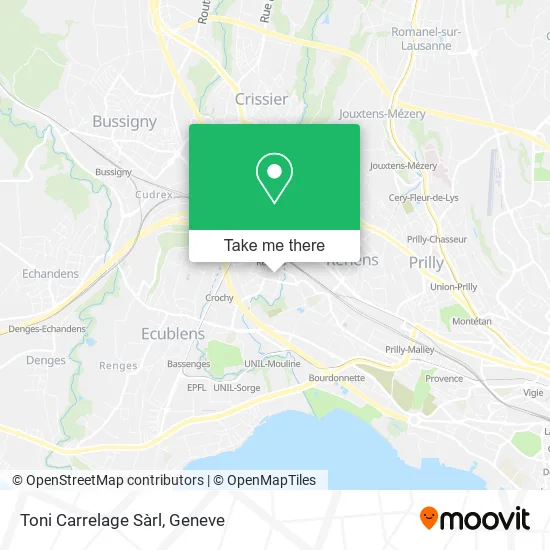 Toni Carrelage Sàrl map