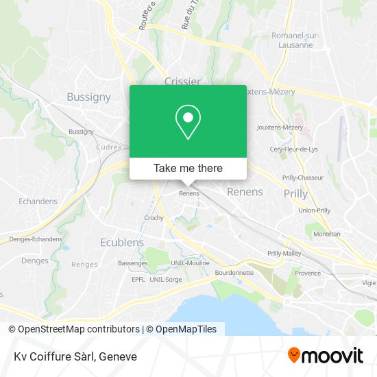Kv Coiffure Sàrl map