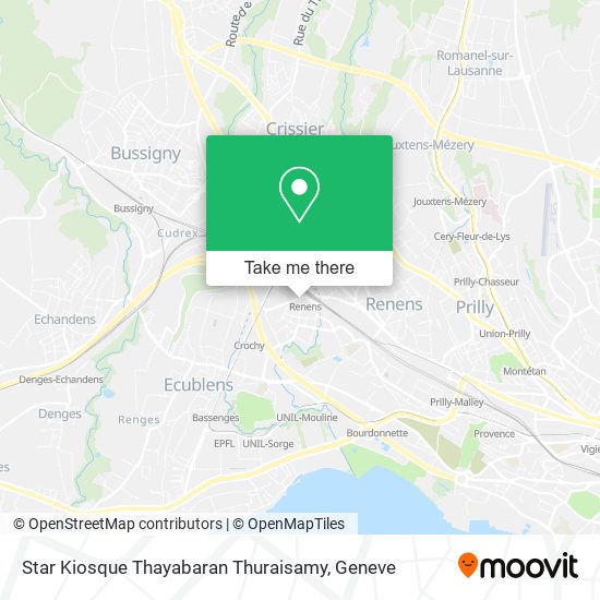 Star Kiosque Thayabaran Thuraisamy map