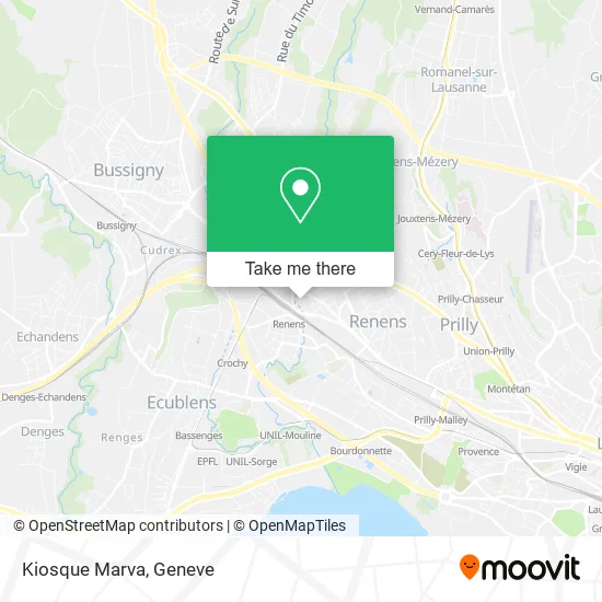 Kiosque Marva map